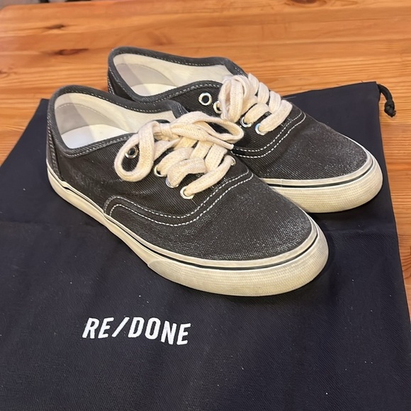 Re/done faded black 70s low top skate size 37. With original bag and box. - Picture 5 of 13